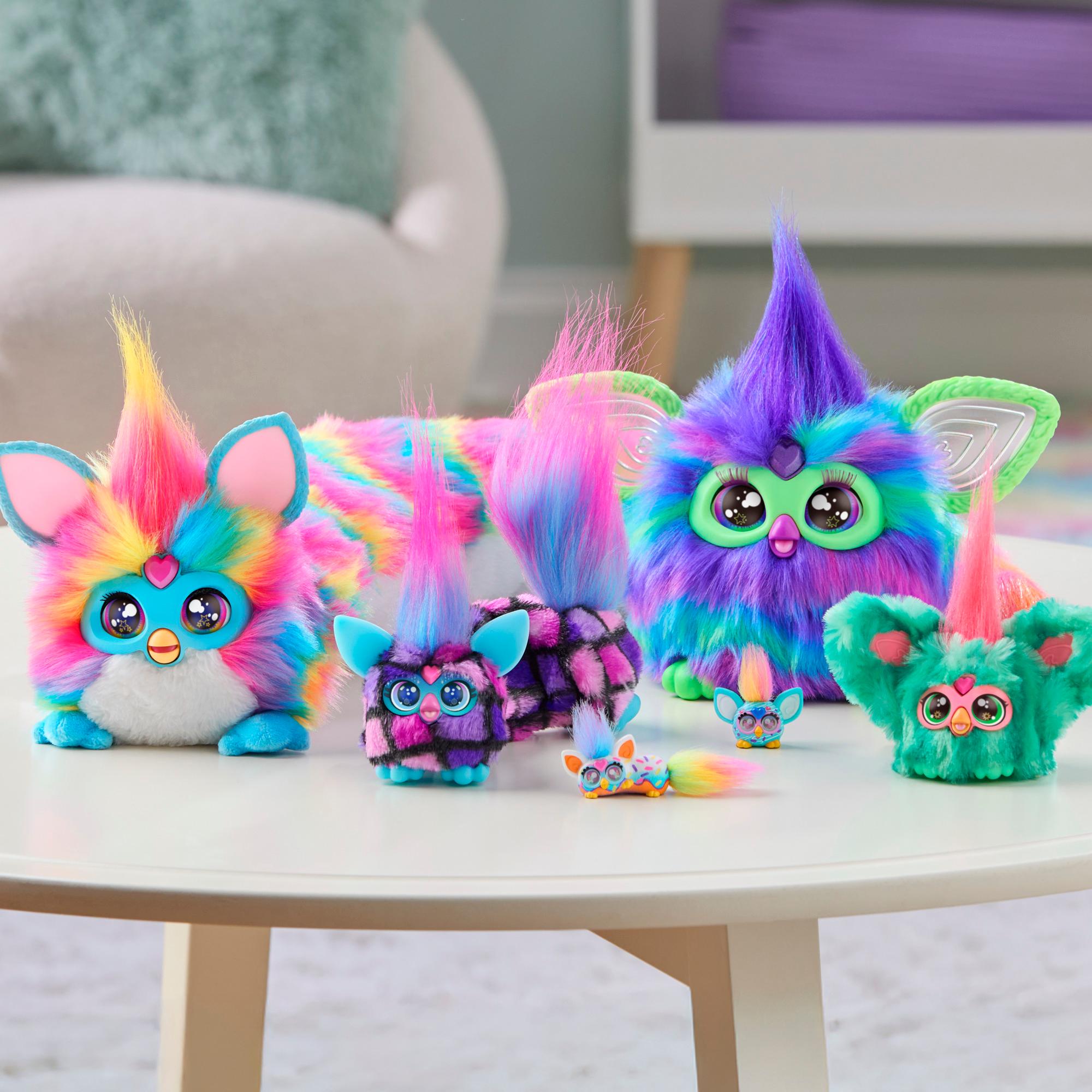 Furby DJ Furblets Rain-Bow-Kat Mini Electronic Plush Toy for Girls Boys 6 - Image 5