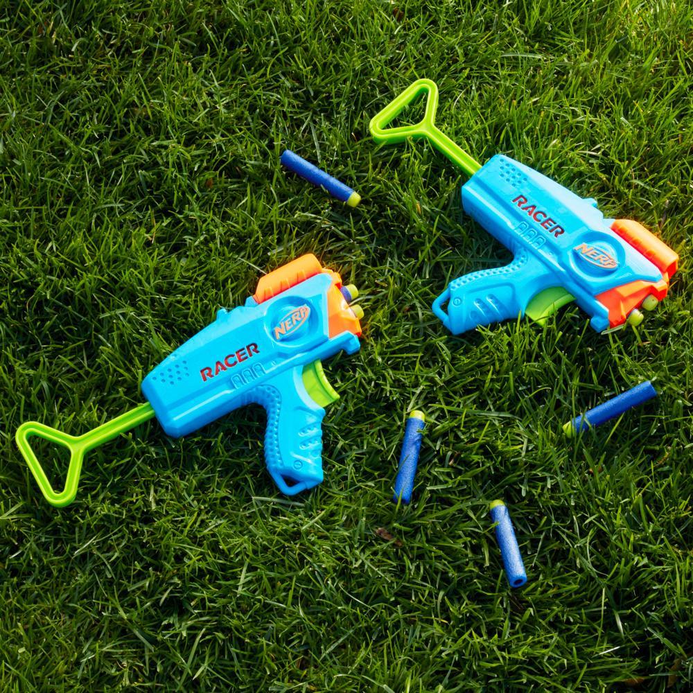 Nerf Elite Junior Racer Easy Play Dart Blaster with 4 Nerf Elite Darts Nerf Blaster Outdoor Toys - Image 3