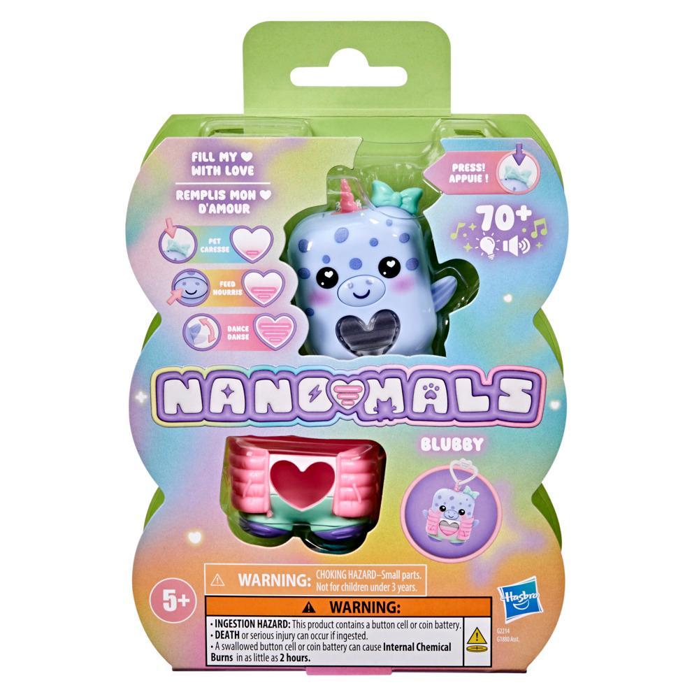 Hasbro Nano-mals?Blubby the Narwhal Electronic Fidget Pet - Image 7
