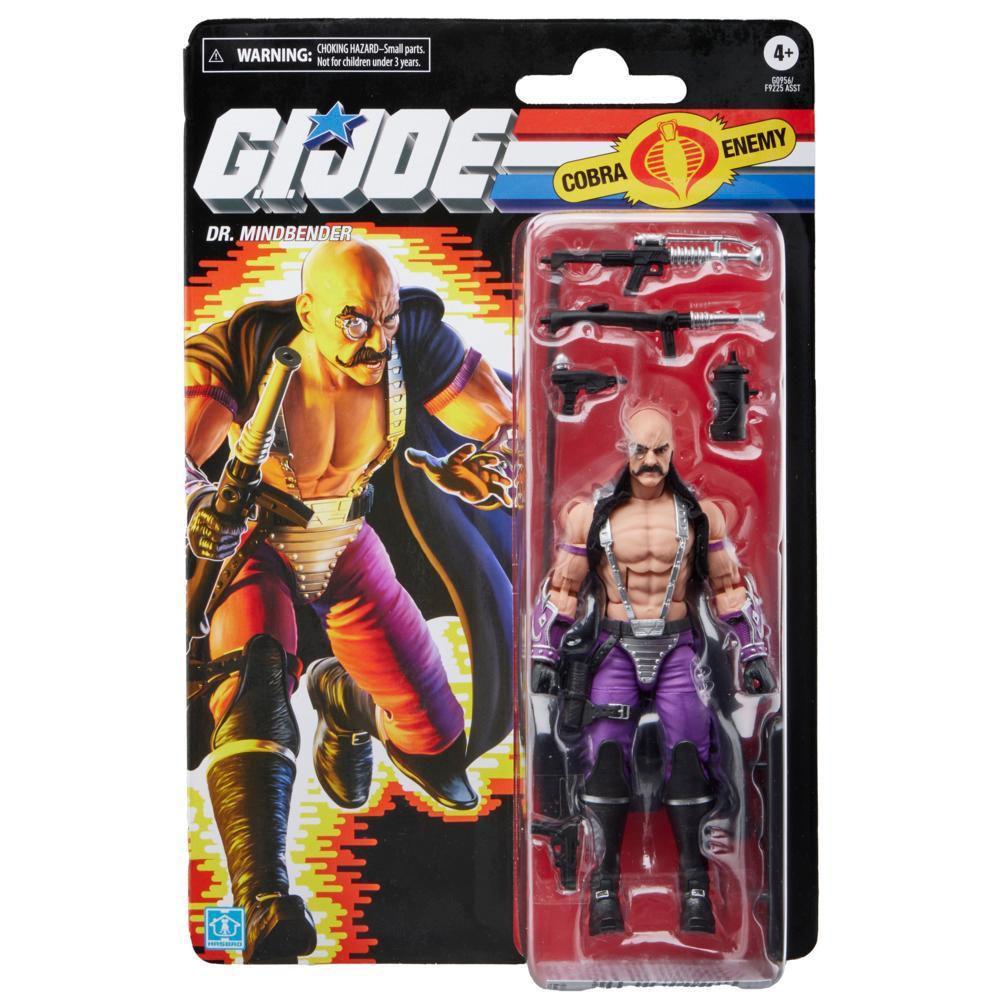 GI Joe Classified Series Retro Cardback Dr Mindbender Collectible 6 Inch Action Figure with 7 Accessories