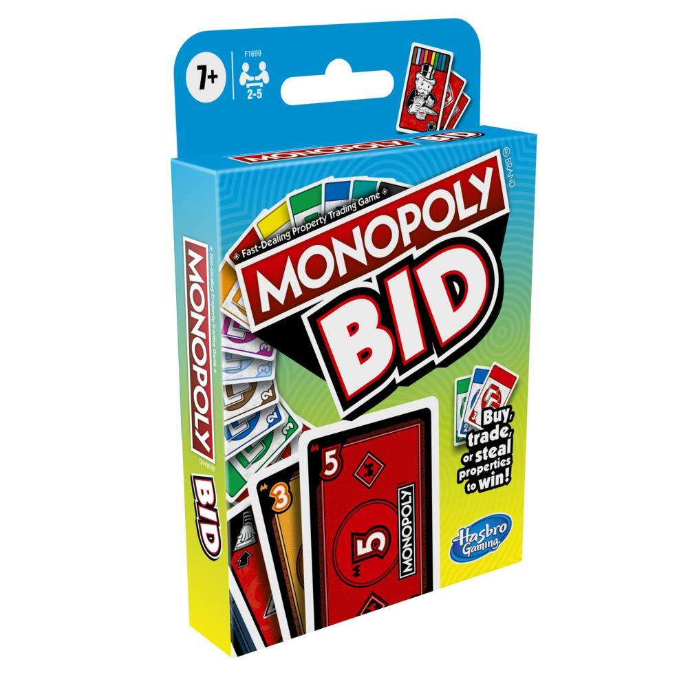 Monopoly Bid Game Quick-Playing Card Game For Families and Kids Ages 7 and Up - Image 6