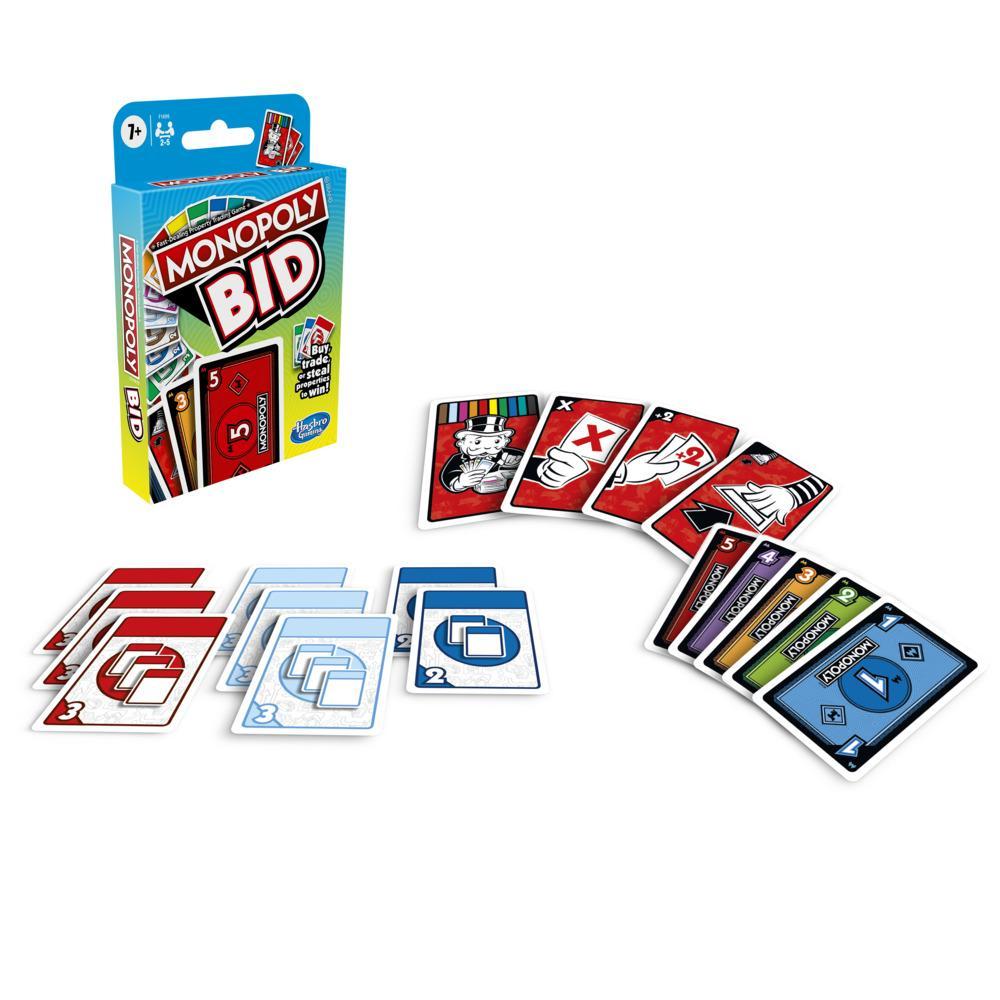 Monopoly Bid Game Quick-Playing Card Game For Families and Kids Ages 7 and Up - Image 5