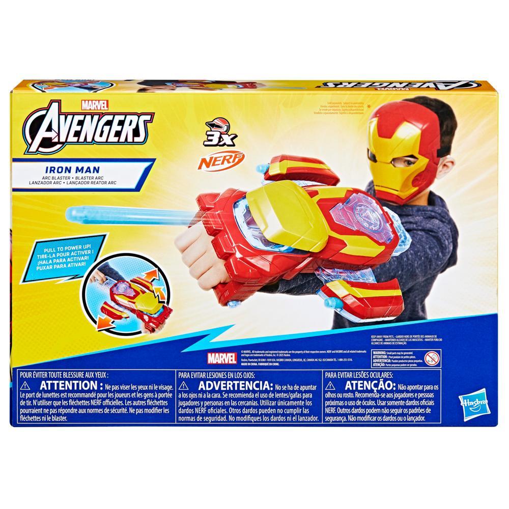 Marvel Avengers Iron Man Arc Blaster Roleplay Toy with 3 NERF Darts - Image 8