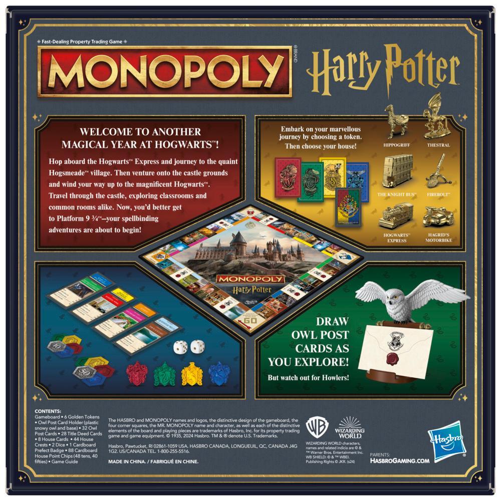 Monopoly Harry Potter Edition Board Game Family Games for 2 to 6 Players Ages 8 - Image 8