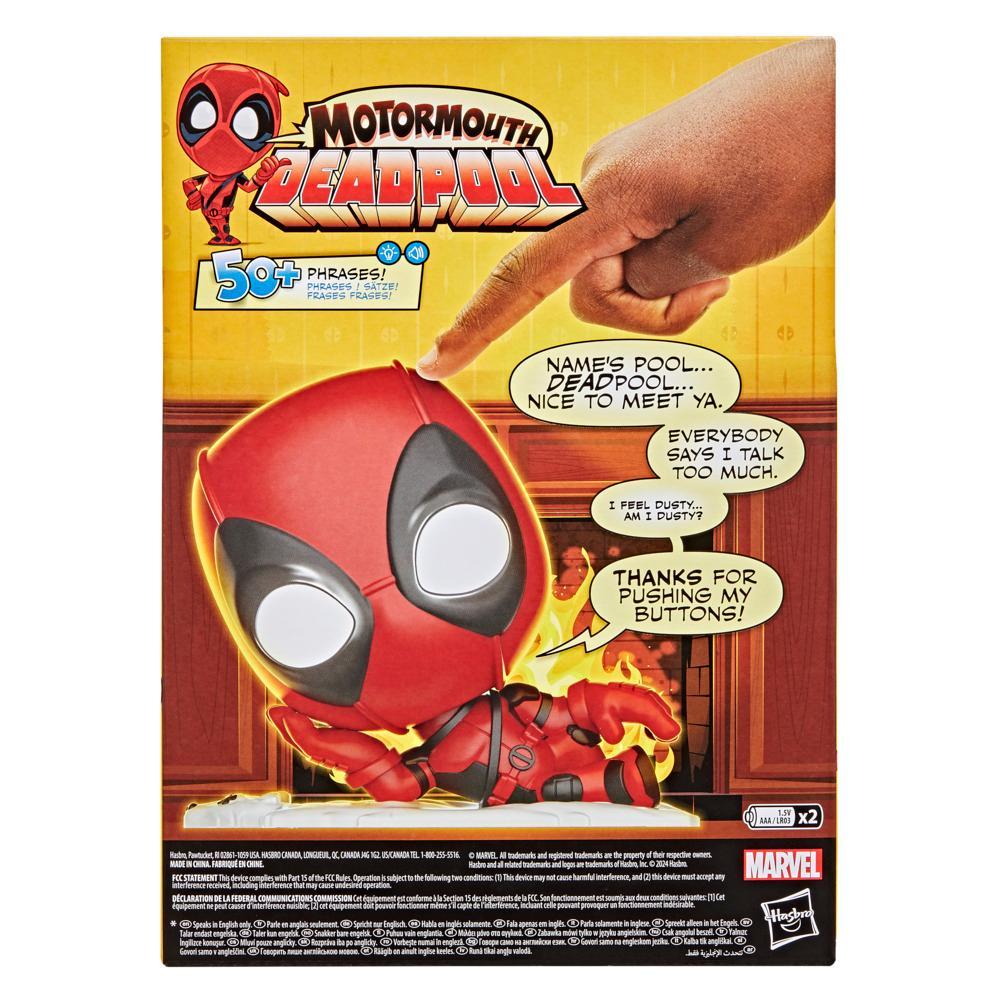 Marvel Motormouth Deadpool 5 Electronic Talking Toy Lights Sounds 50 Phrases 14 - Image 3