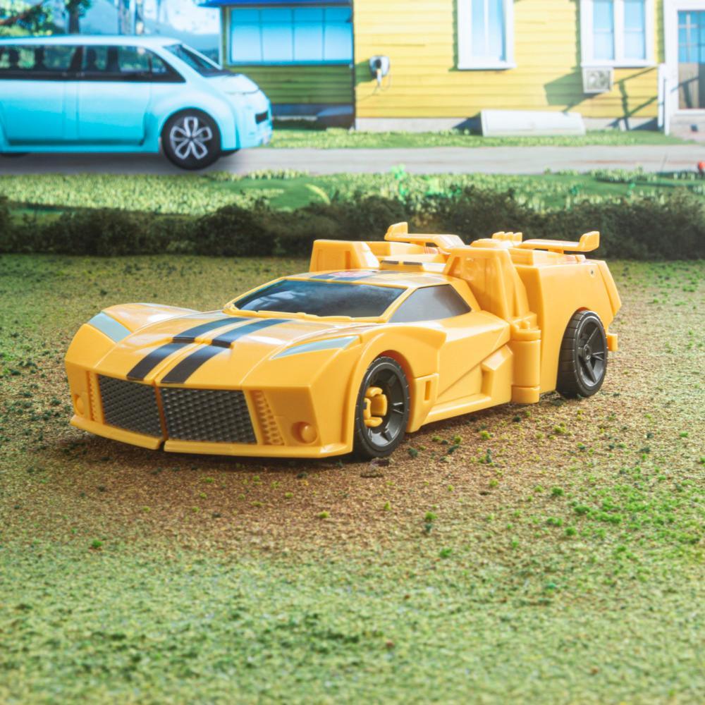 Transformers Toys EarthSpark Spin Changer Bumblebee Action Figure with Mo Malto Figure - Image 9