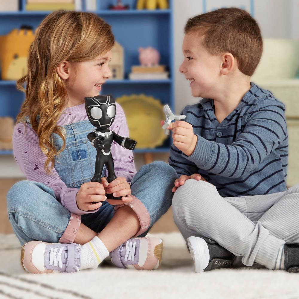 Marvel Spidey and His Amazing Friends Supersized Black Panther Action Figure Preschool Superhero Toys - Image 2