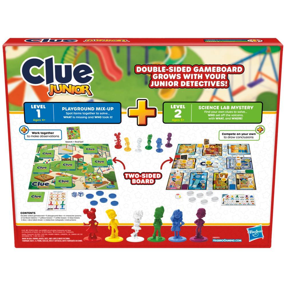 Clue Junior Game 2-Sided Gameboard 2 Games in 1 Clue Mystery Game for Ages 4 - Image 3