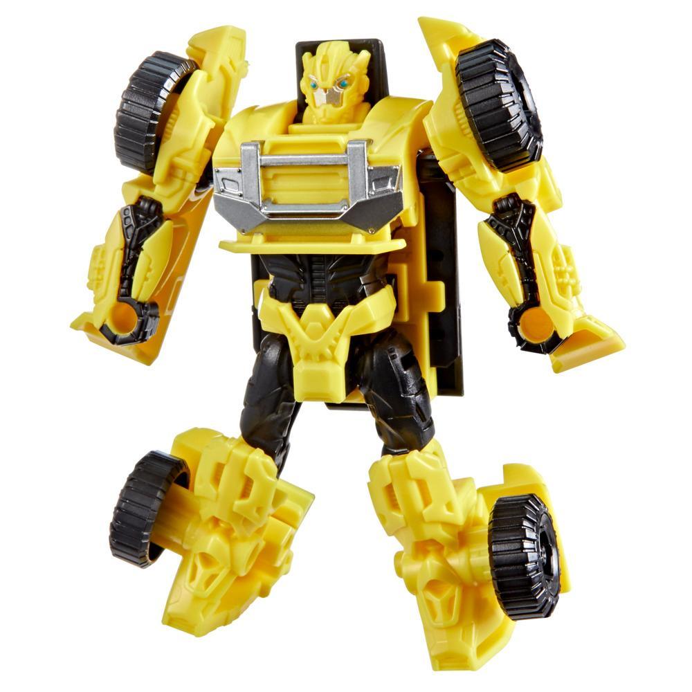 Transformers CYBERWORLD Bumblebee Cyber Changers 4-Inch Action Figure Quick Change to Offroad Vehicle Mode Robot Toys for Boys and Girls 6 and Up - Image 6