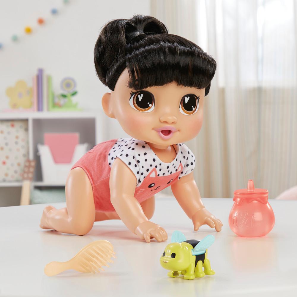 Baby Alive Crawl n Play Katie Kat Doll Black Hair Electronic Kids Toys for Girls Boys 3 - Image 2