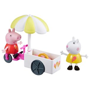 Peppa Pig Toys Peppas Ice Cream Cart Playset with 2 Peppa Pig Figures Preschool Toys