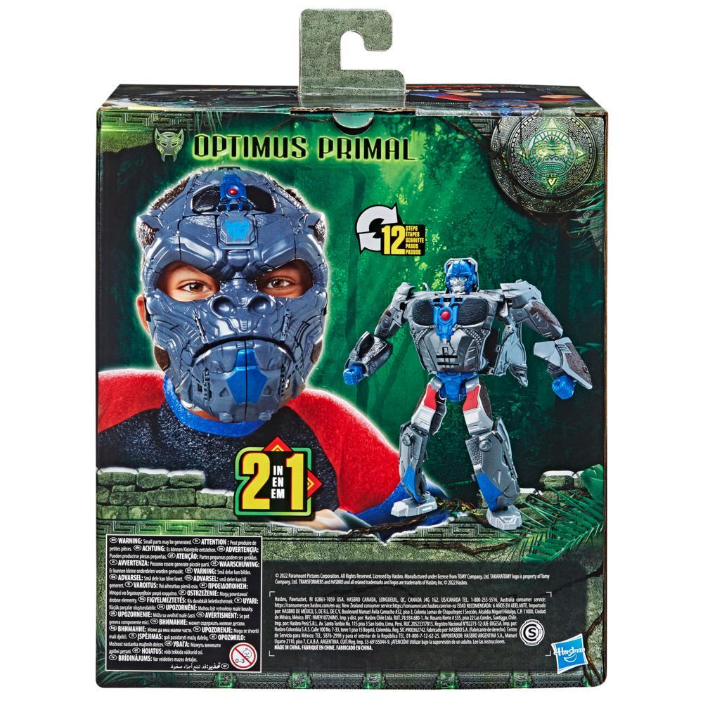 Transformers Toys Transformers Rise of the Beasts Movie Optimus Primal 2-in-1 Converting Mask for Ages 6 and Up 9-inch - Image 8