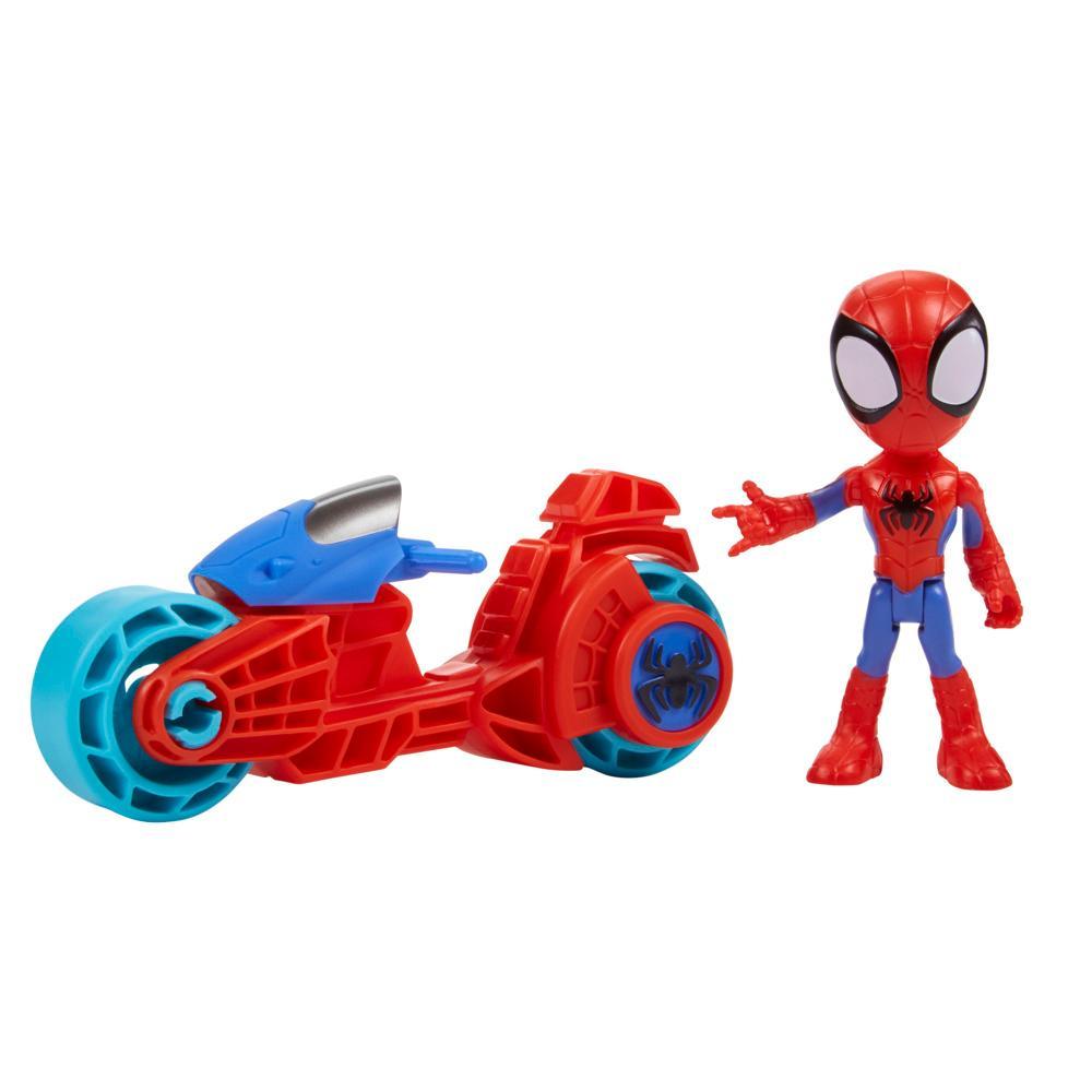 Marvel Spidey and His Amazing Friends Spidey Action Figure Toy Motorcycle Kids 3 and Up