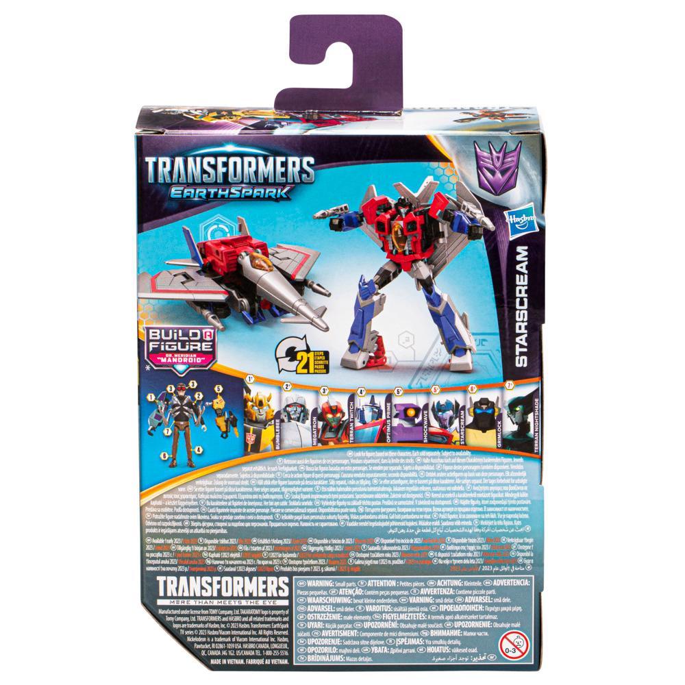 Transformers Toys EarthSpark Deluxe Class Starscream Action Figure Robot Toys for Kids - Image 8