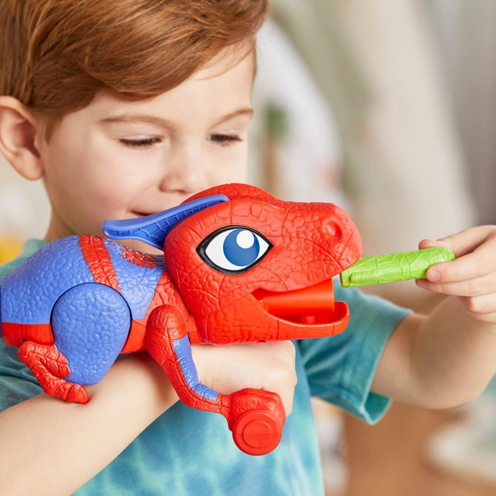 Marvel Spidey and His Amazing Friends Dino-Webs NERF Spidey-Rex Web Launcher Role Play Toy - Image 2