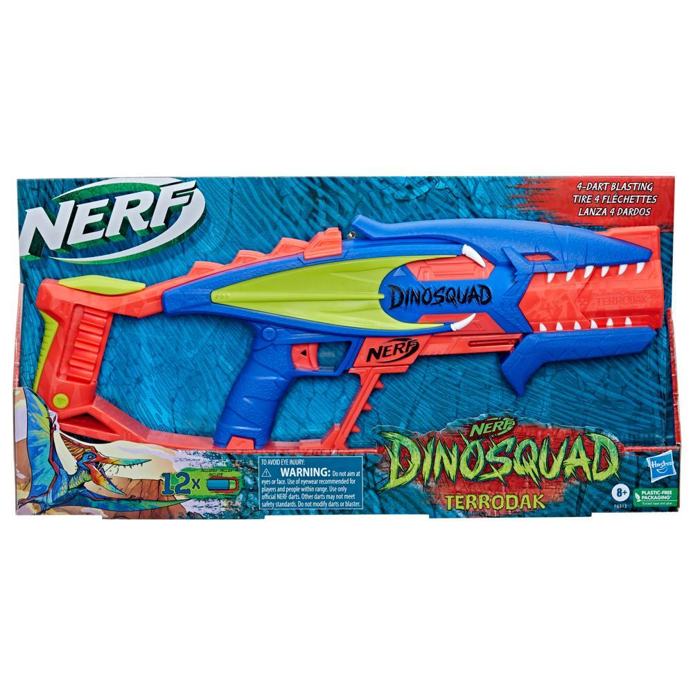 Nerf DinoSquad Terrodak 12 Nerf Elite Darts Dinosaur Design 4 Dart Toy Foam Nerf Blaster for Kids Outdoor Games - Image 7