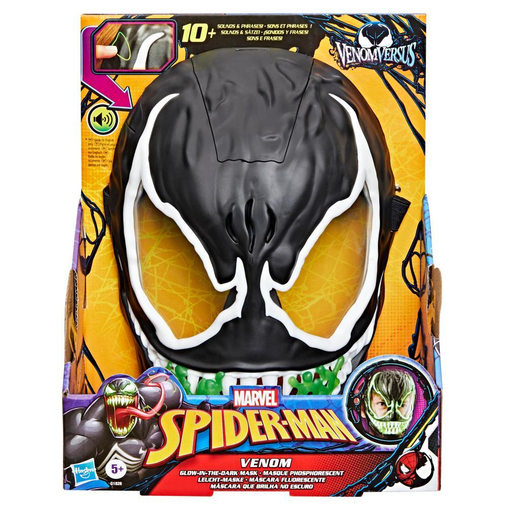 Marvel Spider-Man VenomVersus Venom Glow-In-The-Dark Mask for Role Play Super Hero Toys for Kids Ages 5 - Image 7