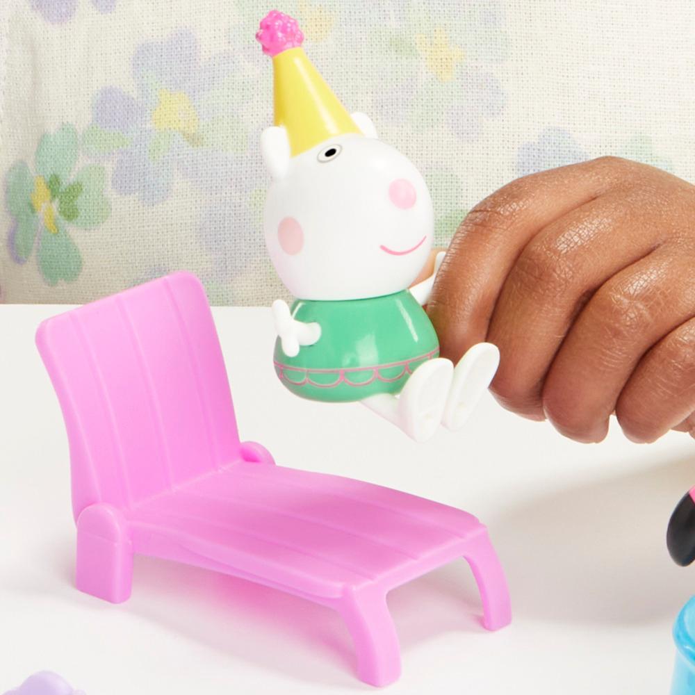 Peppa Pig Toys Peppas Pool Party Playset with 2 Figures Preschool Toys for Kids 3 - Image 2