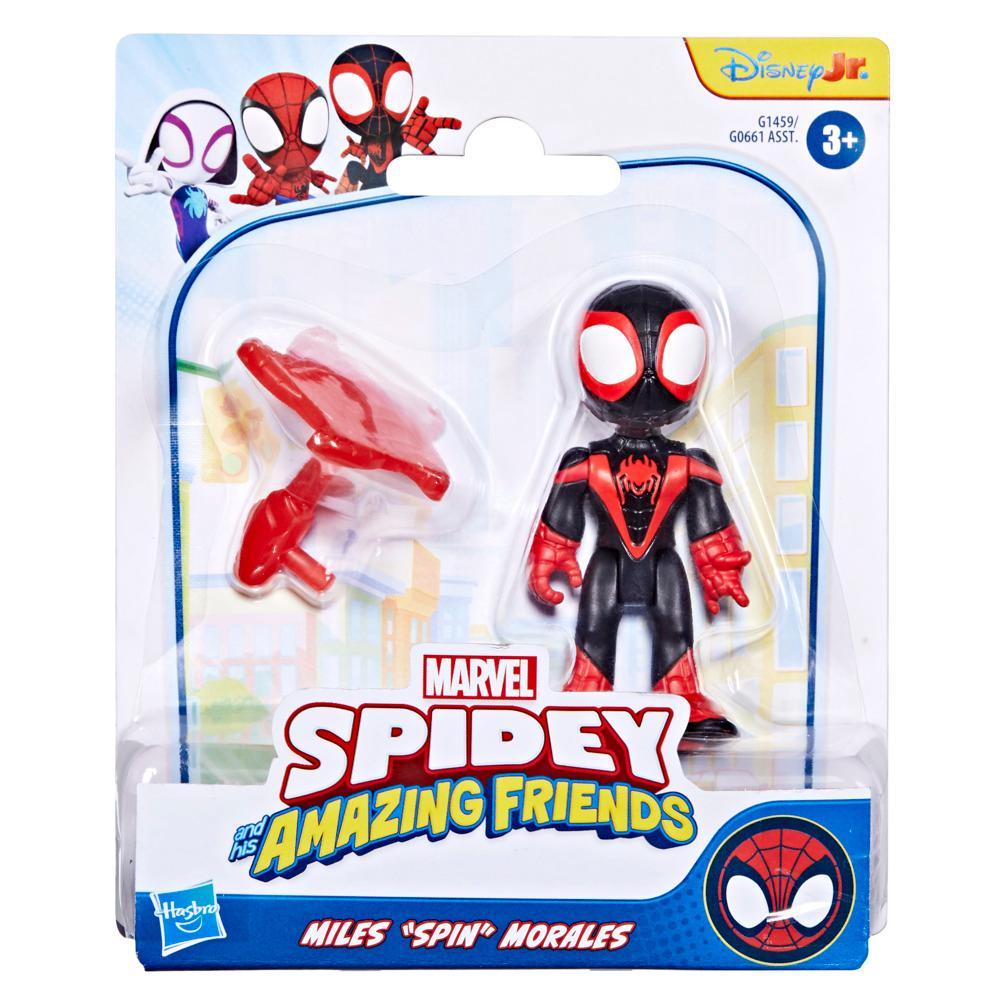 Marvel Spidey and his Amazing Friends Miles Spin Morales Toy with Accessory - Image 2