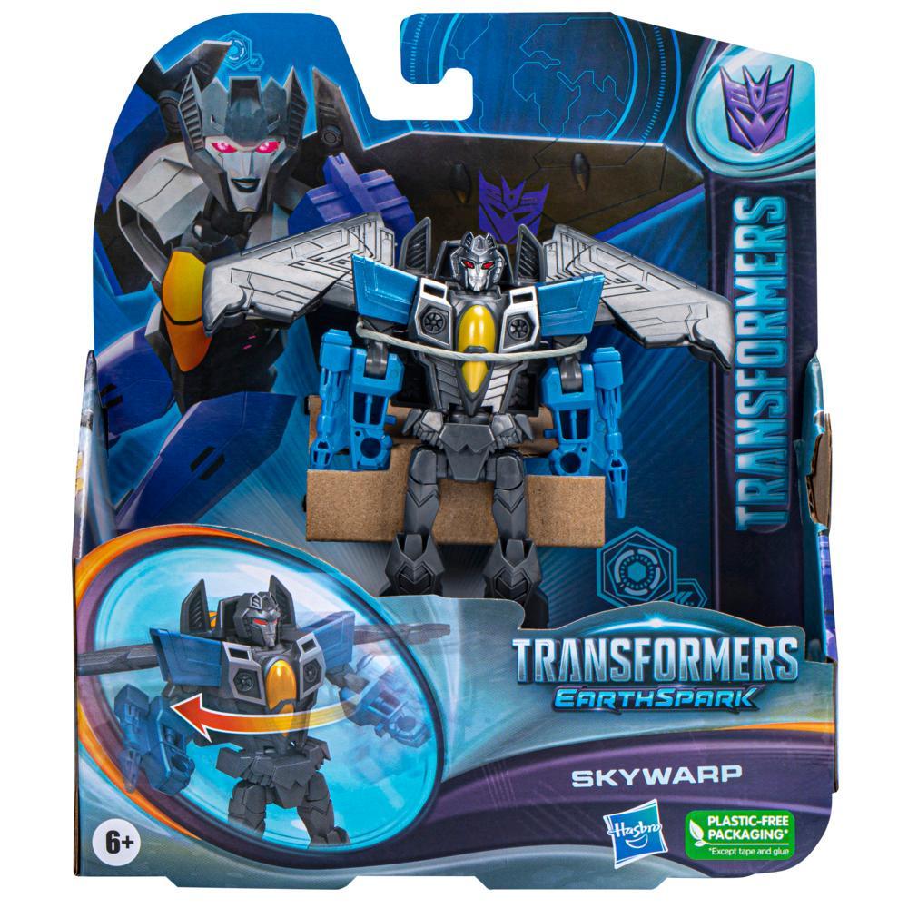 Transformers Toys EarthSpark Warrior Class Skywarp Action Figure