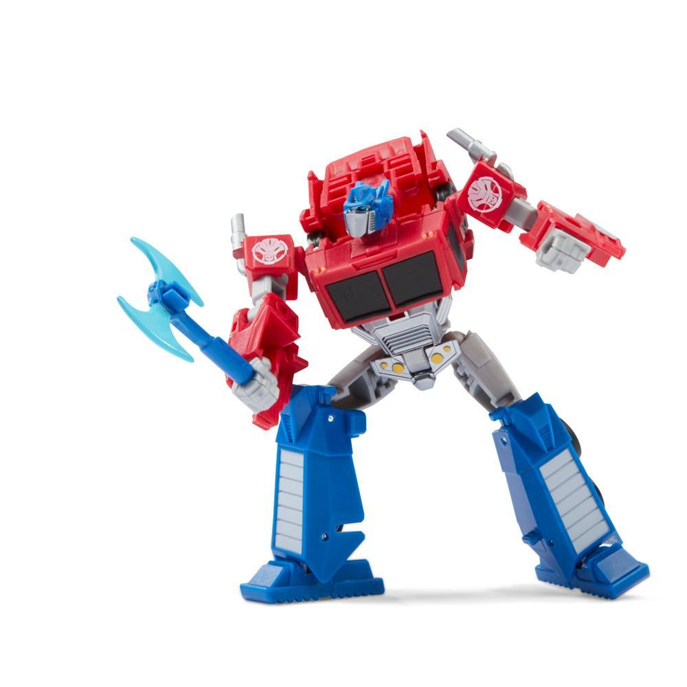 Transformers Toys EarthSpark Deluxe Class Optimus Prime Action Figure - Image 3
