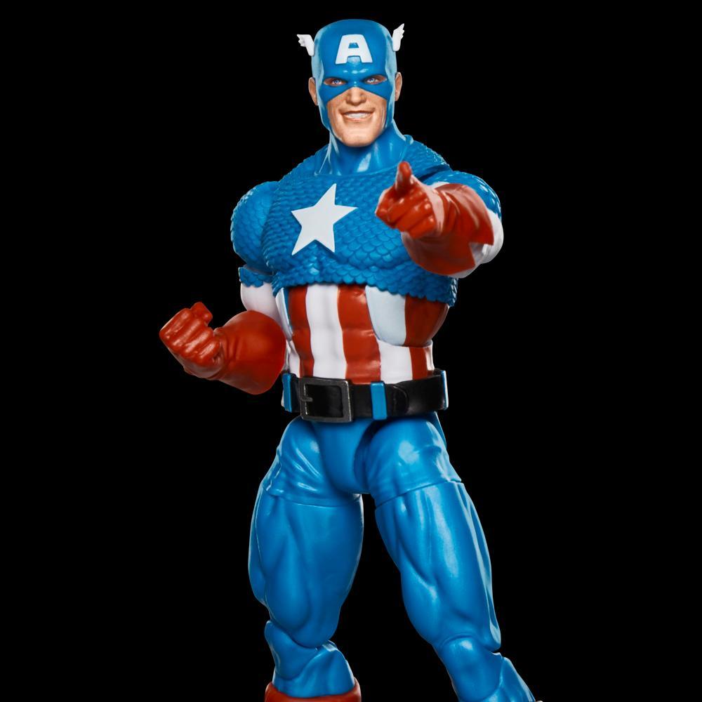 Marvel Legends Series Captain America Retro Marvel Comics Collectible Action Figure 6 - Image 9