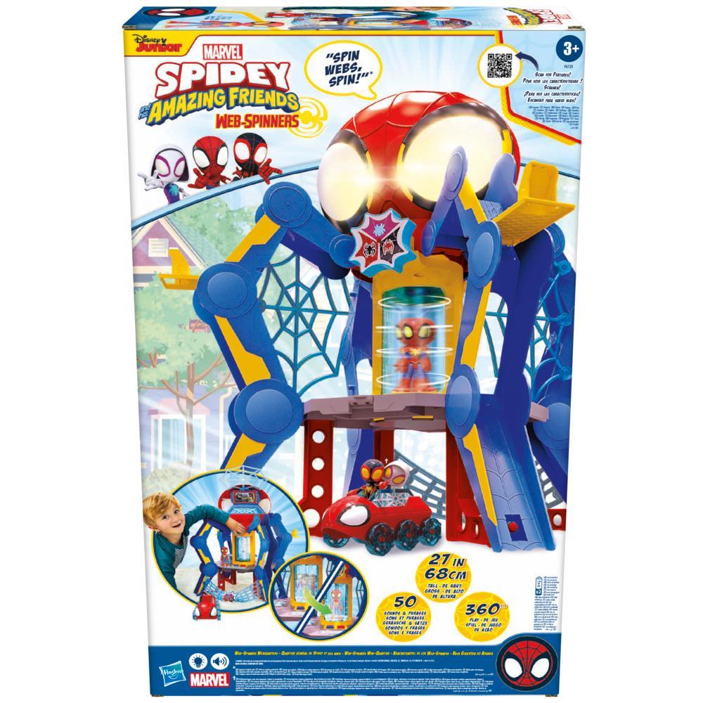 Marvel Spidey and His Amazing Friends Web-Spinners Web-Quarters Playset with Multiple Features Super Hero Toys 3 - Image 8