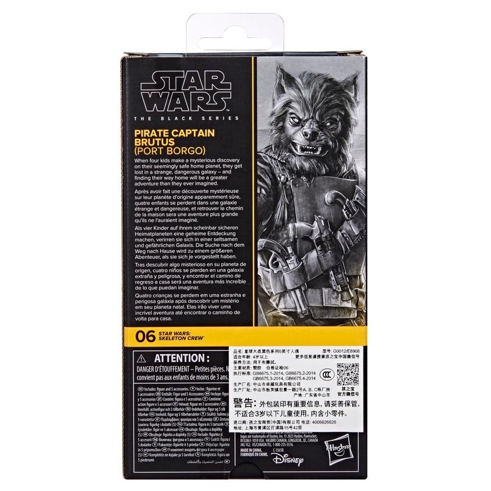 Star Wars The Black Series Pirate Captain Brutus Port Borgo Star Wars Skeleton Crew Action Figure 6 - Image 2