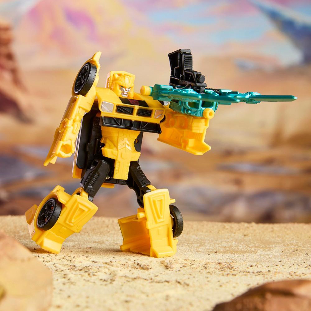 Transformers CYBERWORLD Armored Cyber Changers Bumblebee Action Figure - Image 2