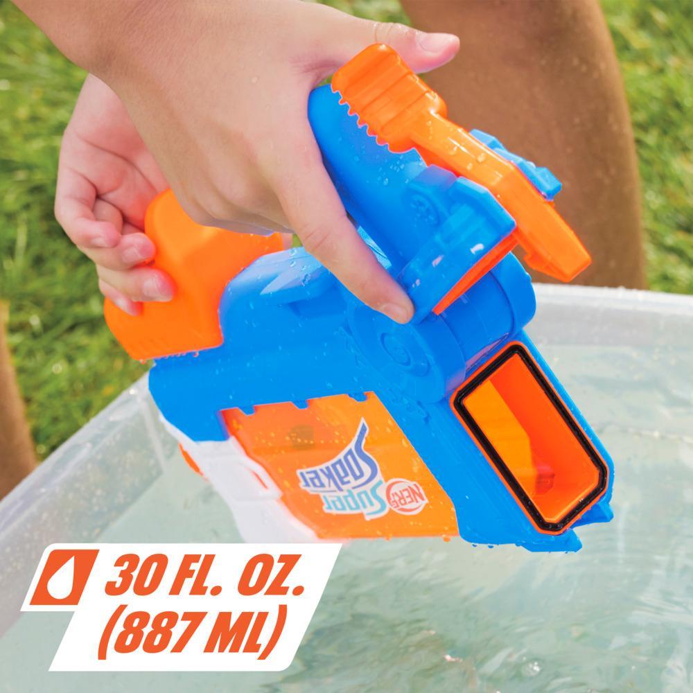 Nerf Super Soaker Flip Fill Water Blaster Fast Fill 30 Fluid Ounce Tank Water Toys - Image 2