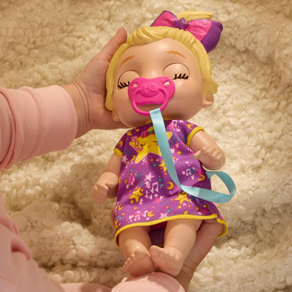 Baby Alive Lil Dreamer LaLa GooGoo Blonde Hair Baby Doll Sleepover Toy for Girls Boys 3 - Image 3