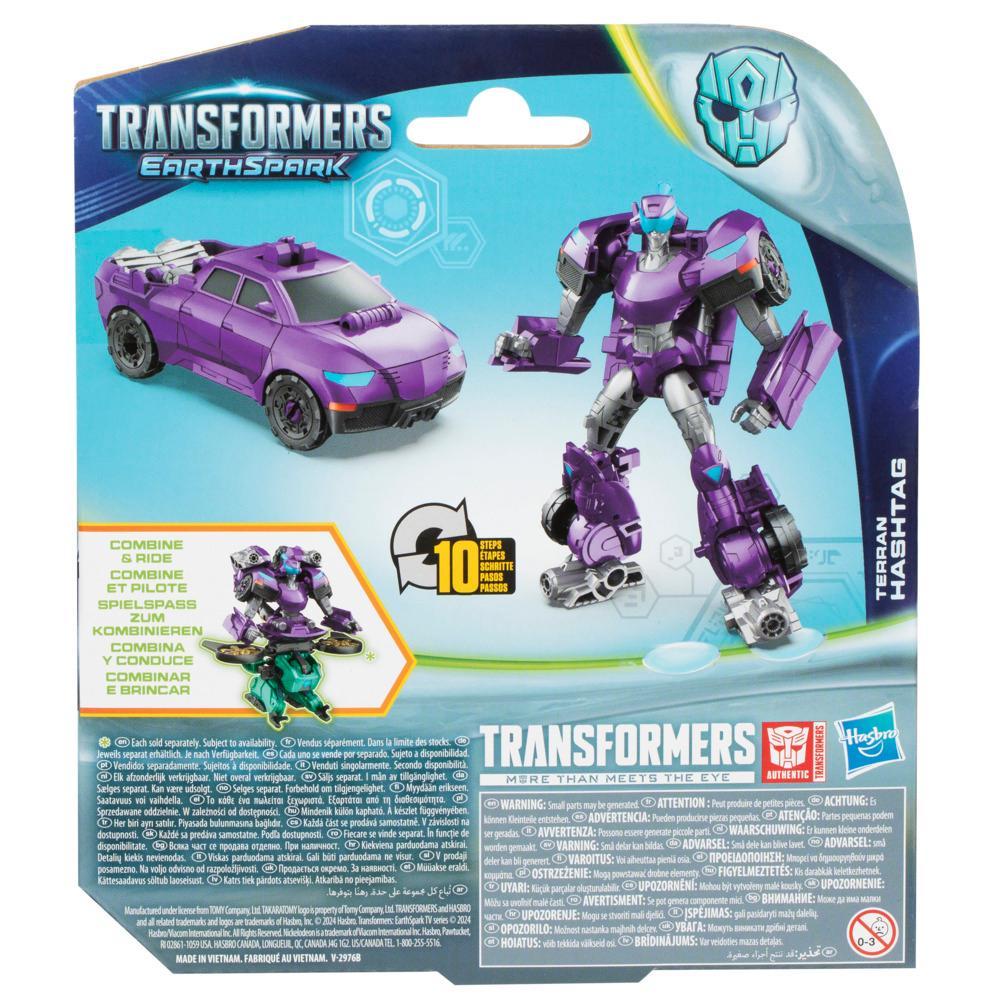Transformers EarthSpark Warrior Class Terran Hashtag Action Figure - Image 3
