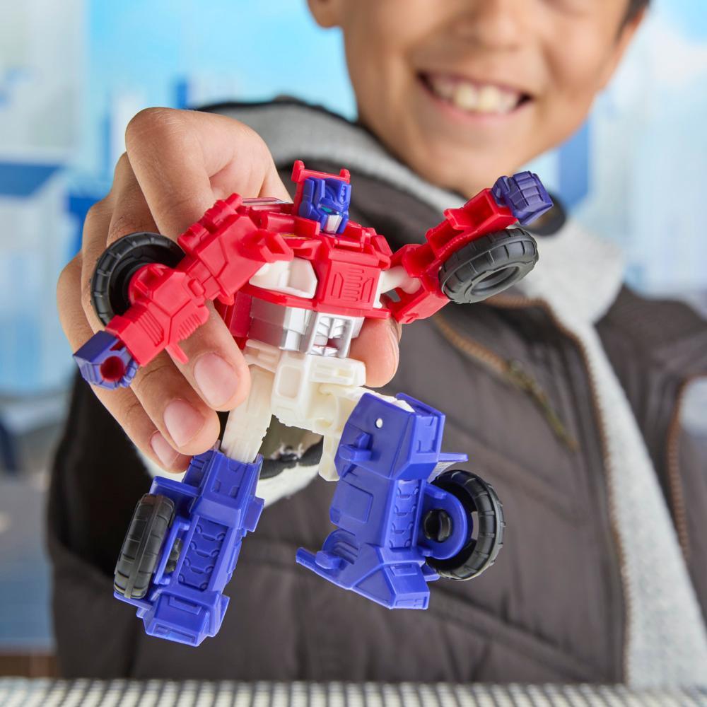 Transformers CYBERWORLD Cyber Changers Optimus Prime Action Figure - Image 10