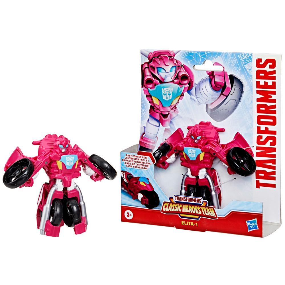 Transformers Classic Heroes Team Elita-1 45-Inch Action Figure Easy 1-Step Conversion Robot Toys for Girls and Boys 3 and Up - Image 4