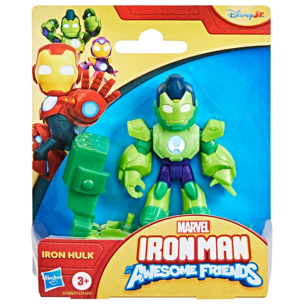 Marvel Iron Man and his Awesome Friends Iron Hulk Action Figure Toy with Accessory - Image 7