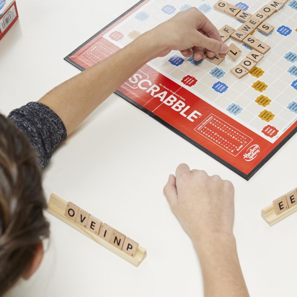 Scrabble Board Game Classic Word Game For Kids Ages 8 and Up Fun Family Game For 2-4 Players The Classic Crossword Game - Image 2