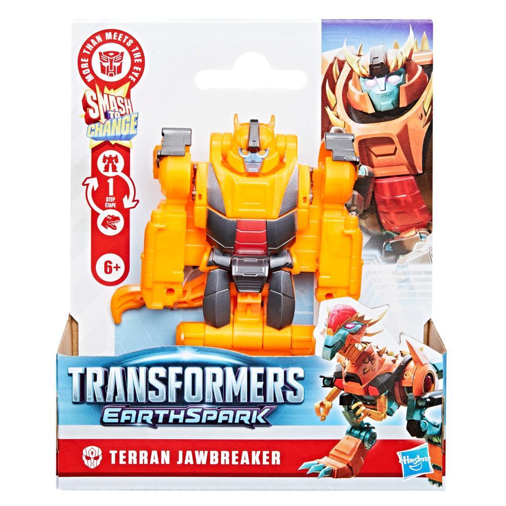 Transformers EarthSpark 1-Step Smash Changers Terran Jawbreaker 4-Inch Action Figure Robot Toys for Boys and Girls 6 and Up - Image 7