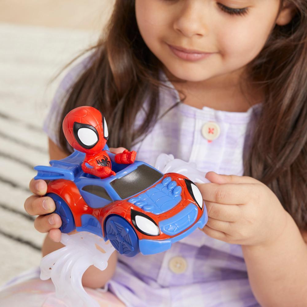 Marvel Spidey and His Amazing Friends Spidey Web Crawler Set Spidey Action Figure Vehicle and Accessory - Image 3