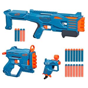 Nerf Elite 20 Stockpile Pack Includes 3 Nerf Dart-Firing Blasters and 10 Official Nerf Elite Foam Darts