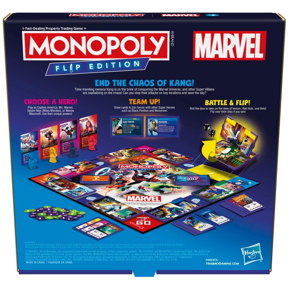 Monopoly Flip Edition Marvel Board Game for 2 to 4 Players Ages 8 - Image 8