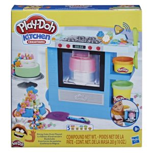 Play-Doh Kitchen Creations Rising Cake Oven Playset for Kids 3 Years and Up with 5 Cans Non-Toxic