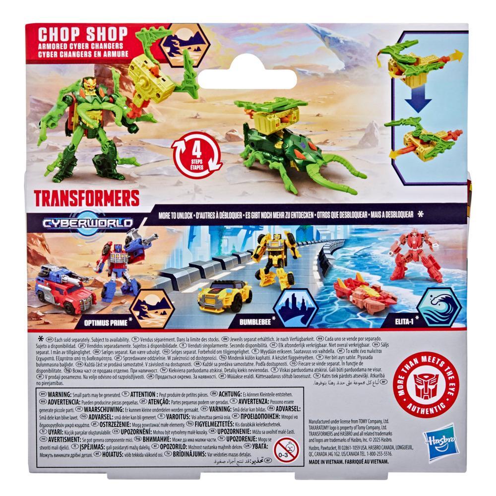 Transformers CYBERWORLD Armored Cyber Changers Chop Shop Action Figure - Image 8