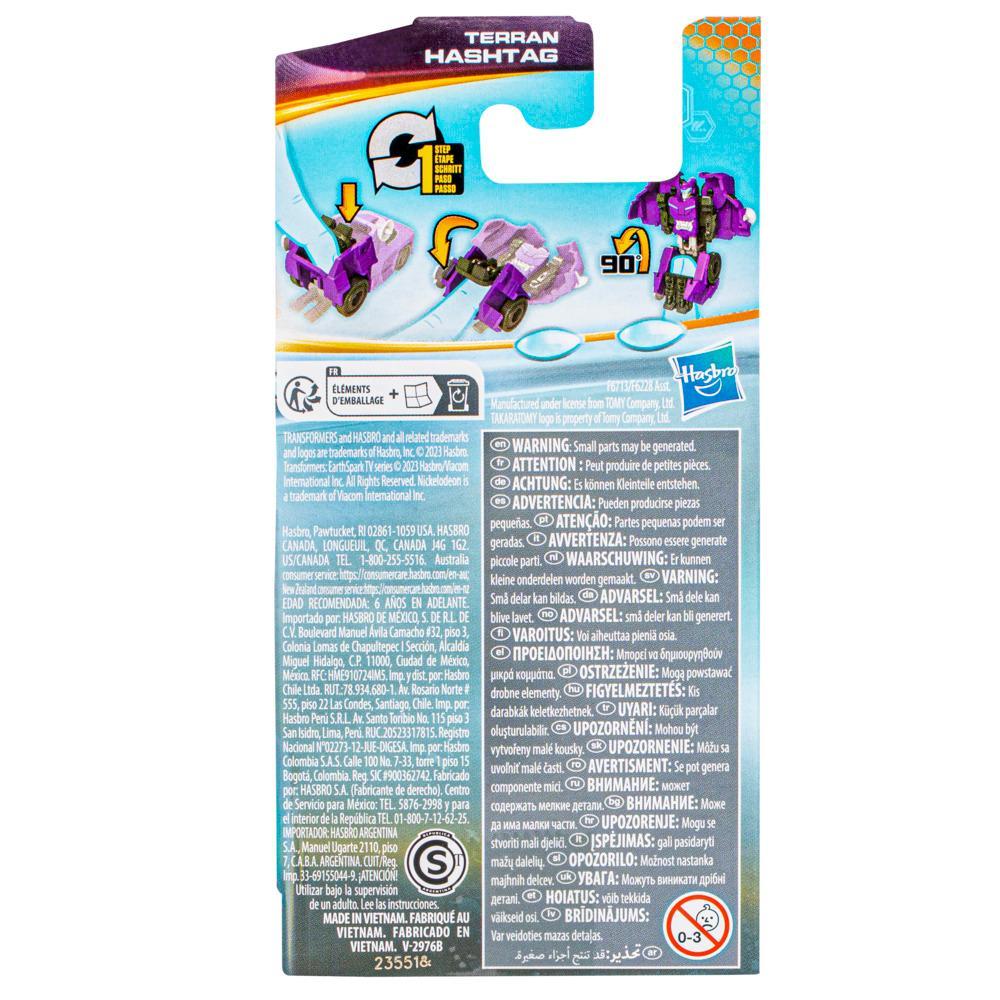 Transformers Toys EarthSpark Tacticon Terran Hashtag Action Figure - Image 3