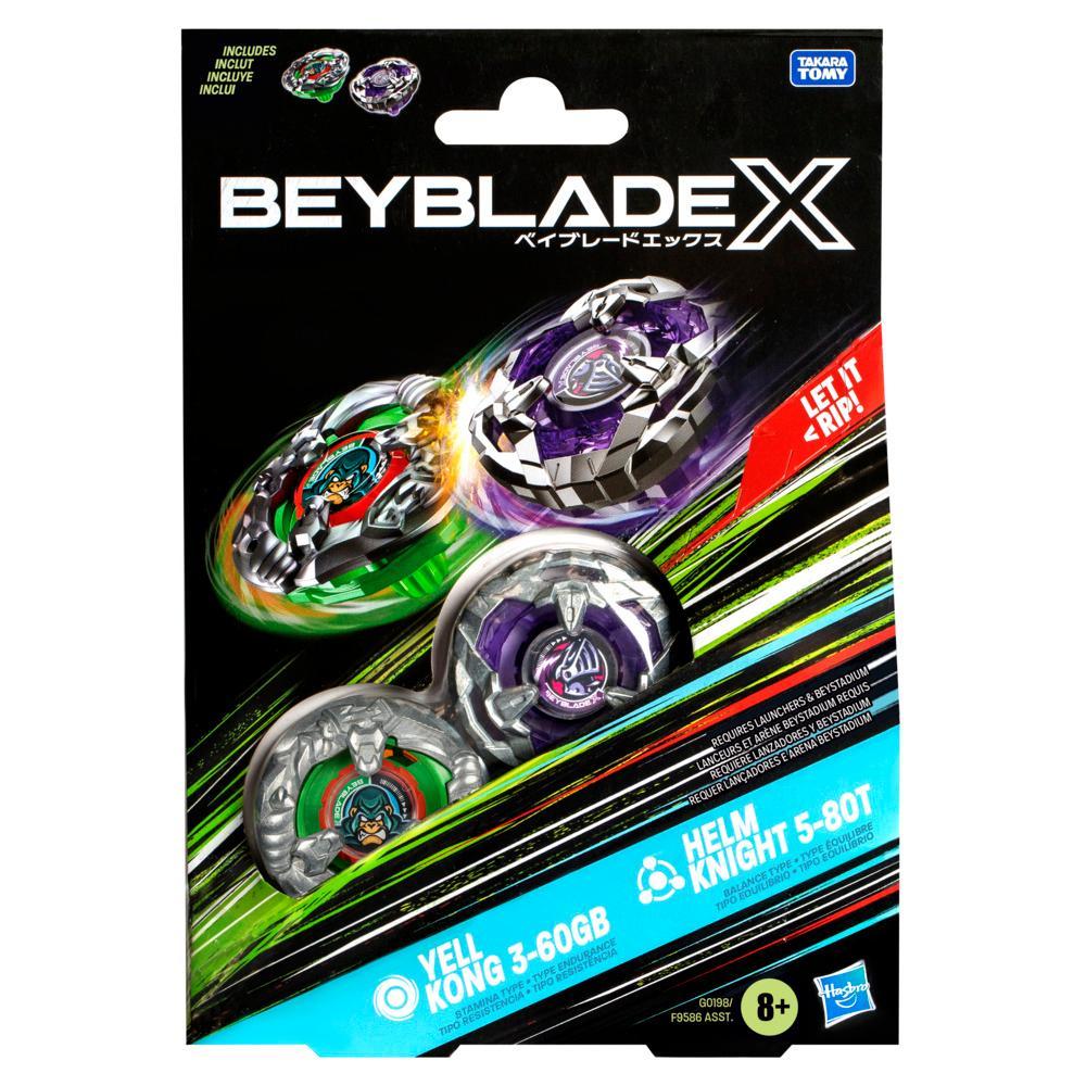 Beyblade X Yell Kong 3-60GB and Helm Knight 5-80T Top Dual Pack Set - Image 2