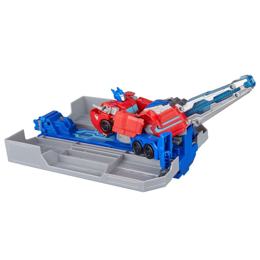 Transformers EarthSpark Optimus Prime Battle Trailer Playset - Image 9