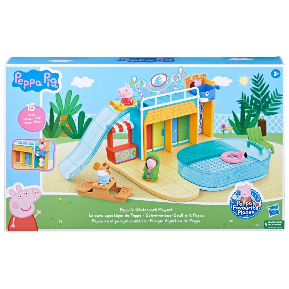 Peppa Pig Toys Peppas Waterpark Playset with 15 Pieces Preschool Toys - Image 2