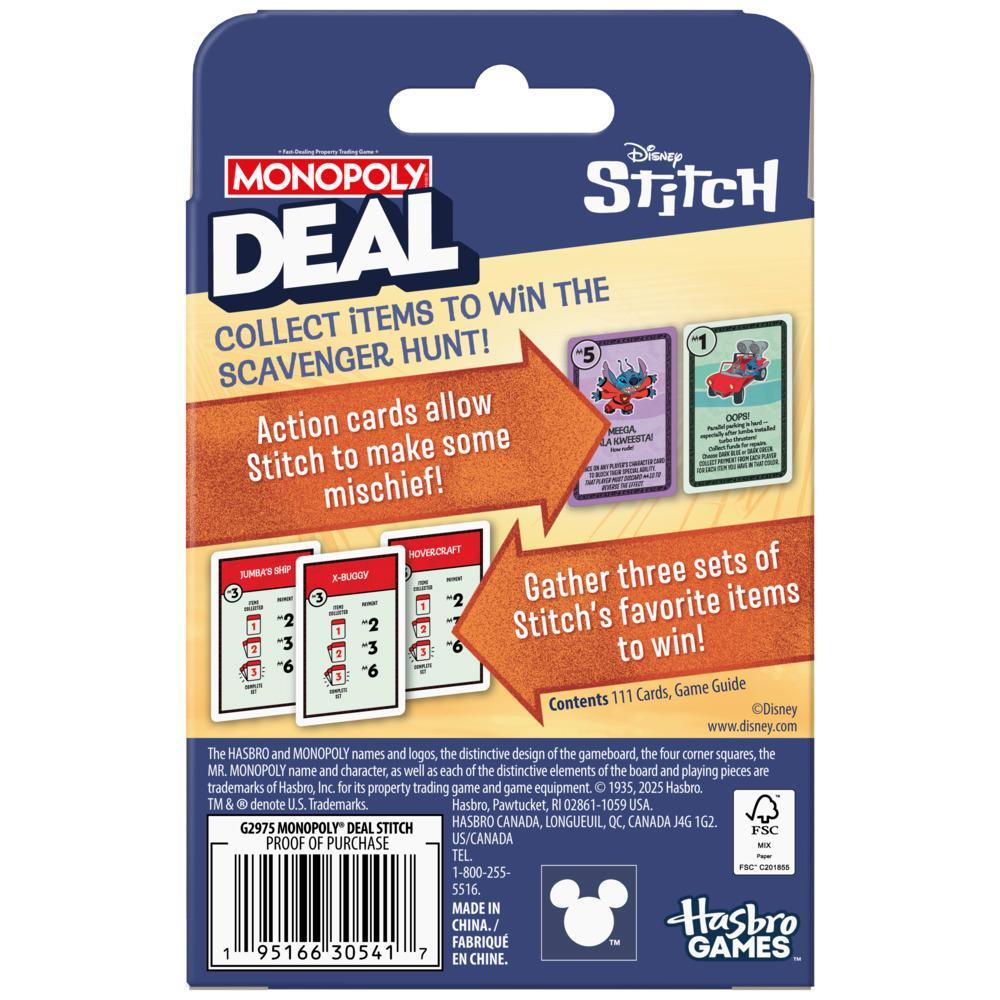 Monopoly Deal Disney Stitch Edition Card Game - Image 8