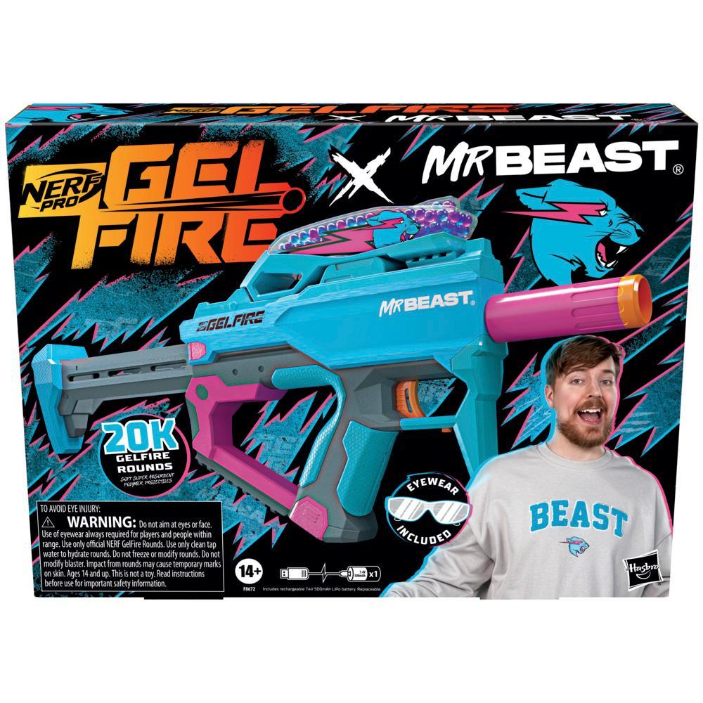 Nerf Pro Gelfire X MrBeast Blaster 20000 Gelfire Rounds Hopper Rechargeable Battery - Image 7