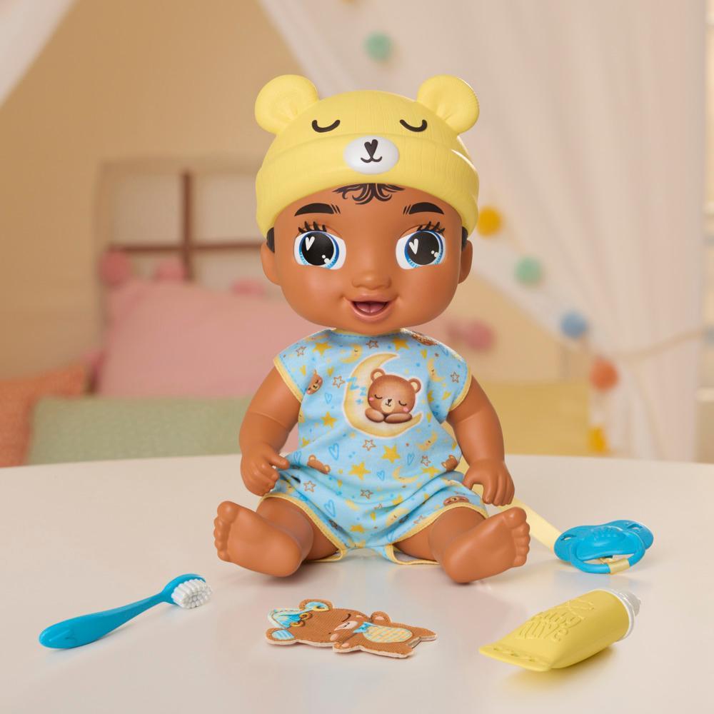 Baby Alive Lil Dreamer Snoozer Bear Black Hair Baby Doll Sleepover Toy for Girls Boys 3 - Image 4