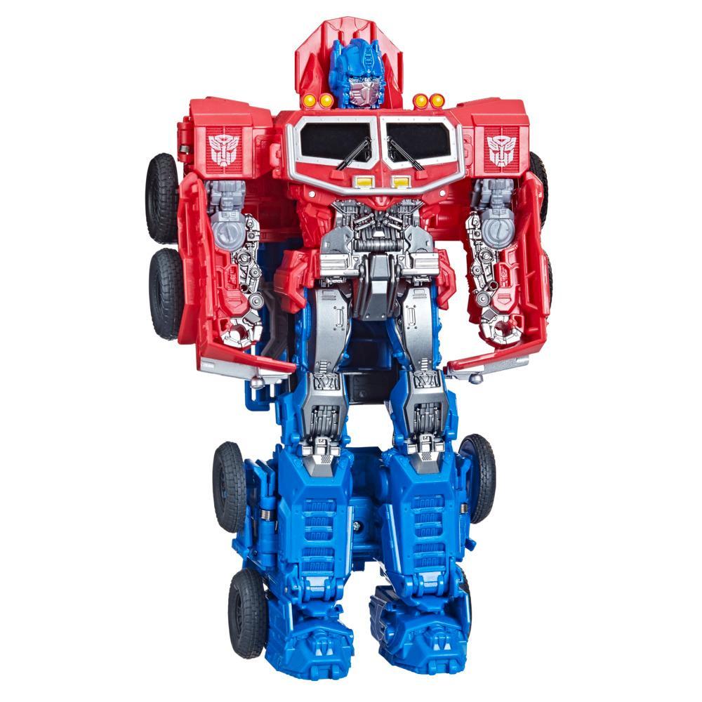 Transformers Toys Transformers Rise of the Beasts Movie Smash Changer Optimus Prime Action Figure - Ages 6 and up 9-inch - Image 6